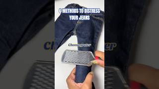 6 Methods of Distressing your Jeans thriftflip distressedjeans rippedjeans denimfashion [upl. by Porett]