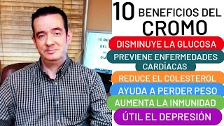 10 BENEFICIOS DEL CROMO MEJORA LA DIABETES Y EL CORAZÓN AUMENTA EL MÚSCULO AYUDA A PERDER PESO [upl. by Aivartal361]