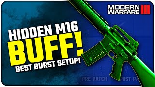 The M16 is Now the BEST Burst Assault Rifle in Modern Warfare III  Hidden Buff amp Best Setup [upl. by Ojillek]