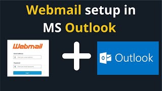 How to connect Cpanel email accounts to MS Outlook  How to connect Cpanel webmail to Outlook [upl. by Enait348]