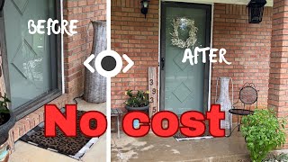 No cost front porch refresh  a day in the life [upl. by Ankney]