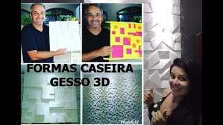 FORMAS DE GESSO 3D CASEIRO  FORMAS DE GESSO 3D POR 10 REAIS  FAÇA VC MESMO SUA FORMA DE GESSO [upl. by Enyalahs]