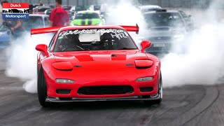 1000HP 3Rotor Mazda RX7 Turbo  Drag Racing [upl. by Otilegna103]