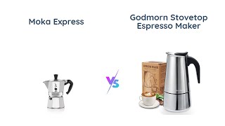 Bialetti Moka Express vs Godmorn Stovetop Espresso Maker [upl. by Bettine]