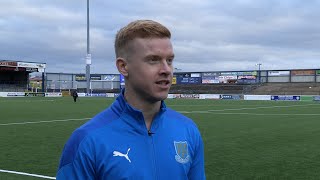 POST MATCH INTERVIEW  Josh Kelly  Coleraine 11 Ballymena United [upl. by Ahsien]