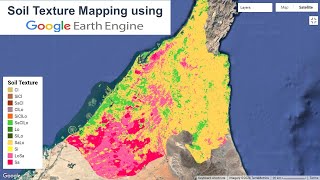 Soil Texture Mapping using Google Earth Engine  Soil data [upl. by Freeborn]