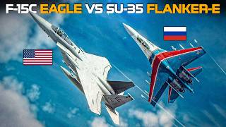 So Close You Could Reach Out And Touch Him  F15C Eagle Vs Su35 FlankerE  DCS [upl. by Behlau]