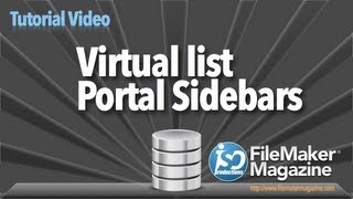 FileMaker Tutorial  Virtual List Portal Sidebar [upl. by Arnoldo]