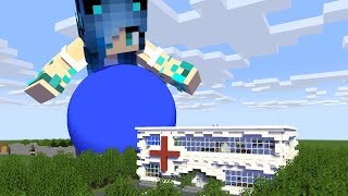 Vore minecraft from tinny to giant size by eating  Minecraft animation [upl. by Lusty]