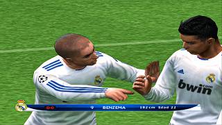 AC Milan VS Real Madrid  Pro Evolution Soccer 2011 PES 2K60FPS PS2 Gameplay [upl. by Adrian]