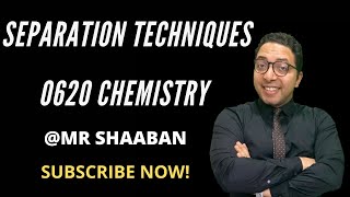 IGCSE CHEMISTRY 0620 SEPARATION TECHNIQUES 4  CHROMATOGRAPHY [upl. by Rimola857]