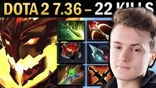 Shadow Fiend Gameplay Miracle with Butterfly and 22 Kills  Dota Ringmaster [upl. by Aikmat]