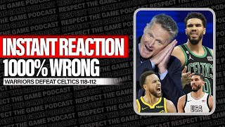 INSTANT REACTION Warriors spoil Jayson Tatum Revenge Game  RESPECT THE GAME [upl. by Guyon]