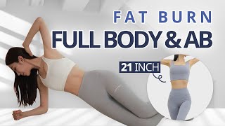 FULL BODY WEIGHT LOSS amp FLAT STOMACH l Effective Fat Loss At Home l 15 Min Pilates amp Cardio Workout [upl. by Nivahb]