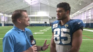 Full interview Jaguars TE Brenton Strange ready for big role in second season [upl. by Mulford]