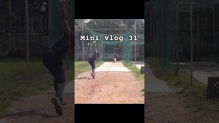 Mini vlog 31 Net Practice Session youtubeshorts ALLROUNDERK17 cricket [upl. by Ahsekat]