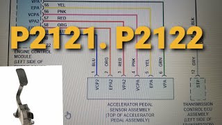 P2121 throttlepedal position sensorswitch D circuit range performanceDTC P2122 lexus ea350 [upl. by Lustick]