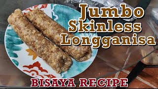 Jumbo Skinless Longganisa Bisaya Recipe Pagkaing Pinoy [upl. by Ettenoj]