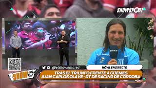 Juan Carlos Olave DT de Racing de Córdoba tras el triunfo frente a Güemes [upl. by Renae632]