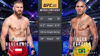 JAN BLACHOWICHZ VS ALEX PEREIRA FULL FIGHT UFC 291 [upl. by Annuahsal]