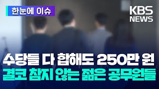 한눈에 이슈 각종 수당 다 합해도 250만 원…결코 참지 않는 젊은 공무원들  KBS 20240327 [upl. by Golanka965]