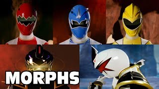 Dino Thunder  All Ranger Morphs  Power Rangers Official [upl. by Frear367]