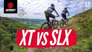 New Shimano XT Vs SLX  Whats The Difference [upl. by Alekim321]