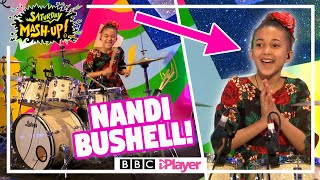 Nandi Bushell rocks out on the drums  Saturday MashUp [upl. by Aida277]