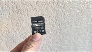 ProGrade Digital SDXC UHSII V90 300R Memory Card 128GB The best choice for my Sony FX30 [upl. by Tamis]