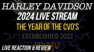 NEW 2024 HARLEY DAVIDSONS  LIVE STREAM REACTIONREVIEW harleydavidson [upl. by Anneehs]