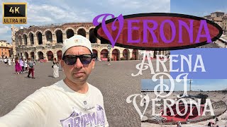 Arena di Verona Italy 2024 4K Tour Walk The TourProwalk Tours [upl. by Nesnaj125]