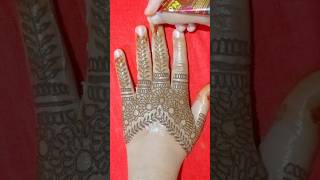 Mehendi back hand designtrending2024SharmaMehndiDesigner186Rajmehandidesigner [upl. by Rhianna]