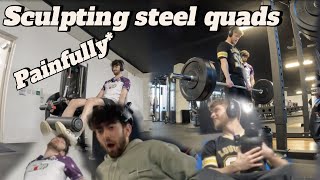 Sculpting steel legs Mecca gym W Rhys [upl. by Enidan878]