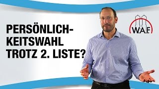 Firma mit mehr als 100 Arbeitnehmer plant Persönlichkeitswahl nun taucht 2 Liste auf  was nun [upl. by Covell248]