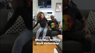 White Man Enters Black Barbershop 😳 [upl. by Hakim]