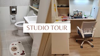 Seoul studio apartment tour The Location  The Process  The cost [upl. by Aimit]