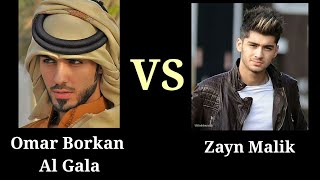 OMAR BORKAN AL GALA VS ZAYN MALIK  HANDSOME VS HANDSOME [upl. by Whipple]