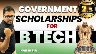 Government Scholarships BTech Students Must Apply In 2023  Harsh Sir VedantuMath [upl. by Acinorev]