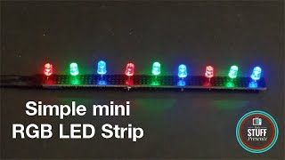 How to make a mini RGB LED Strip  Homemade [upl. by Jezabel]