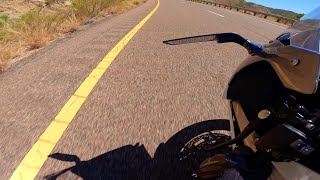 2024 Ninja ZX6R Arizona Canyon Run Warm Up Run [upl. by Cappello]