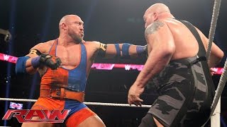 Ryback vs Big Show Raw December 28 2015 [upl. by Htaeh]