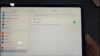 iPadOS 18 How to Stop Apps from Using Camera on iPad [upl. by Nahshon]