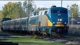 VIA Rail 72 901 6434 ChathamKent On Oct 14 24 [upl. by Maya]