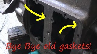 Removing old gaskets SV Akestor Volvo Penta MD2B Part 5 [upl. by Godspeed]