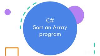 How to write a program to Sort an Array in C [upl. by Ynnavoig99]