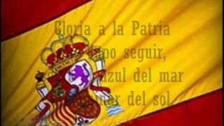 Himno Oficial de España Marcha Real Letra [upl. by Salohcin706]