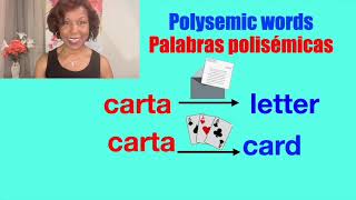 Homonyms Palabras polisémicasBasic Spanish and English for Kids Inglés y español para niños [upl. by Annayad901]