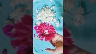 rose petals garland bridal poola jada making fresh flowers garland shorts [upl. by Nylahsoj]