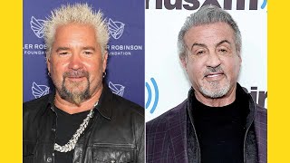 Guy Fieri Mistaken for Bartender at Sylvester Stallone’s Party [upl. by Ellinehc]