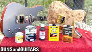 Whats the BEST Hand Rubbed GUITAR FINISH Satin Sheen Shootout [upl. by Lindemann]